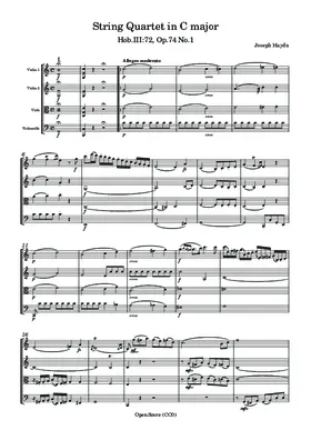 String Quartet in C major, Hob.III:72, Op.74 No.1