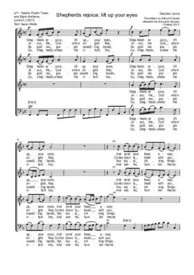 Shepherds rejoice, lift up your eyes