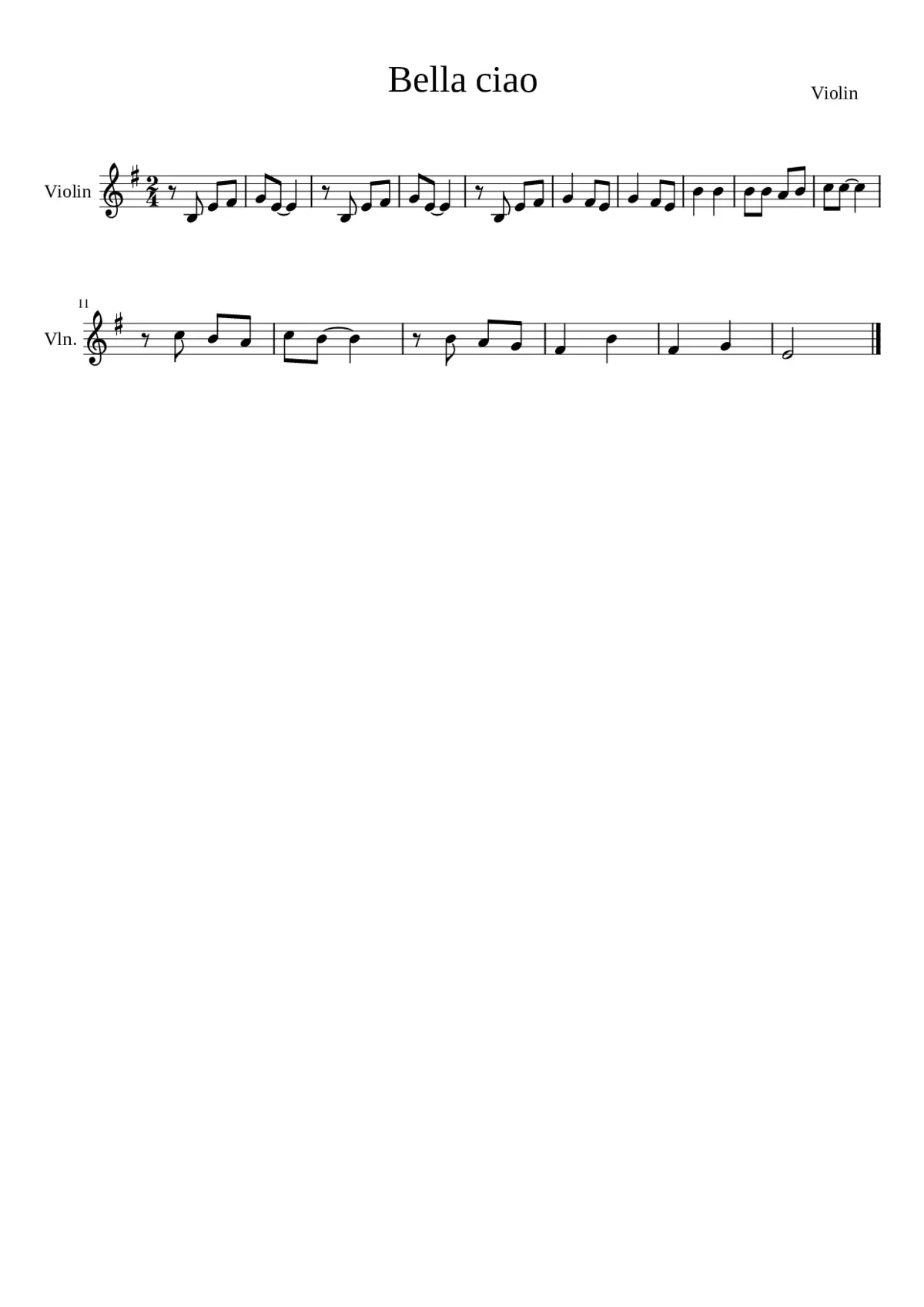 bella ciao - Page 1
