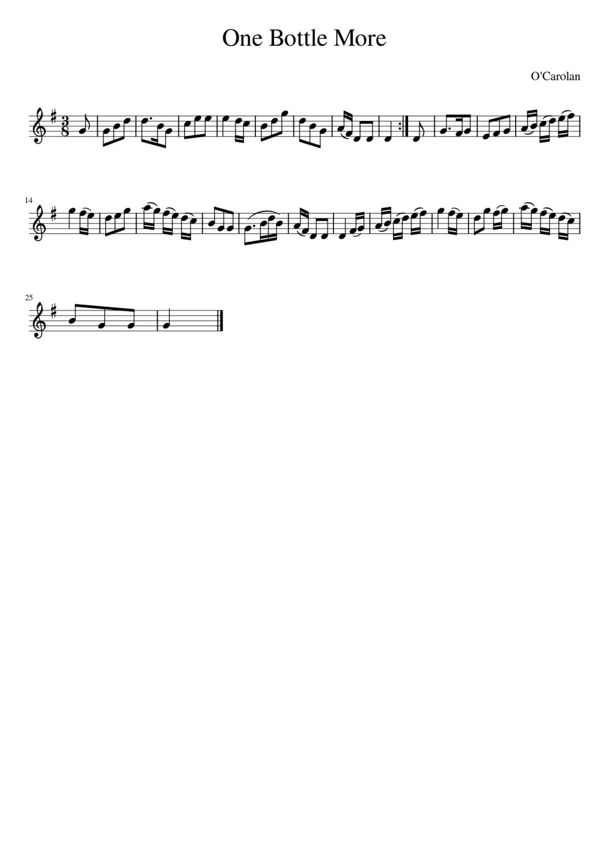 One Bottle More - Page 1