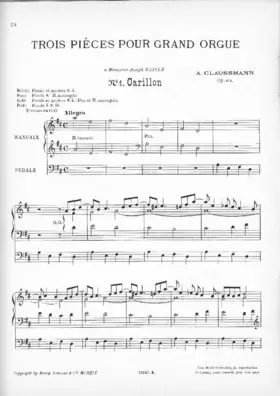 3 Pièces pour grand orgue