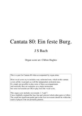 Ein feste Burg ist unser Gott, BWV 80