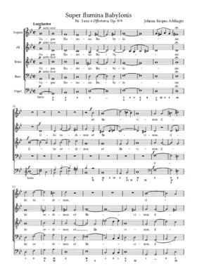 Super flumina Babylonis, Op. 9, No. 9