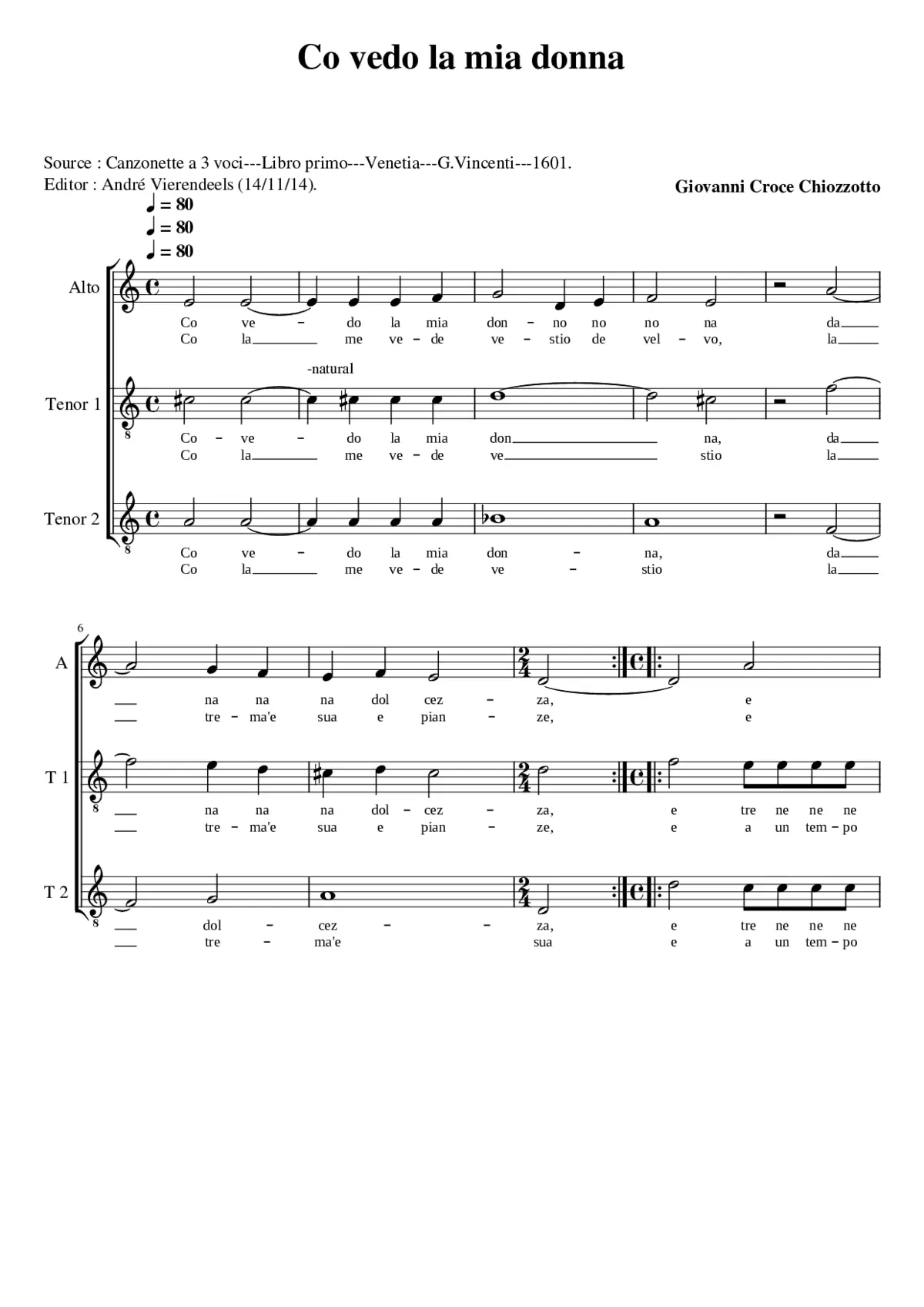 Co vede la mia donna - Page 1