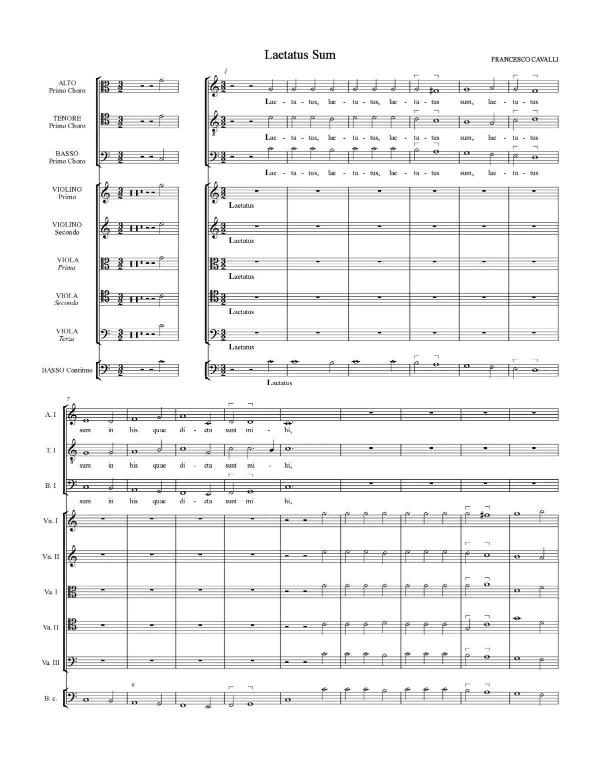 Laetatus sum - Page 1