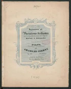Fantaisie et Variations brillantes sur la marche favorite de l'Opéra 'Moïse'