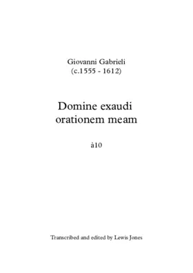 Domine exaudi orationem meam a 10