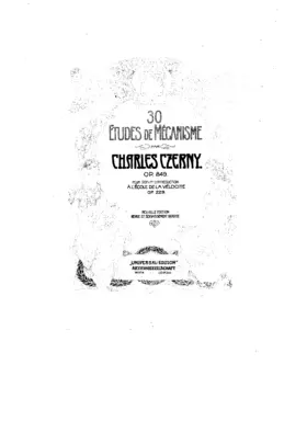30 Etudes de mécanisme