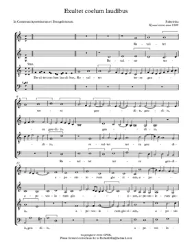 Exsultet coelum laudibus