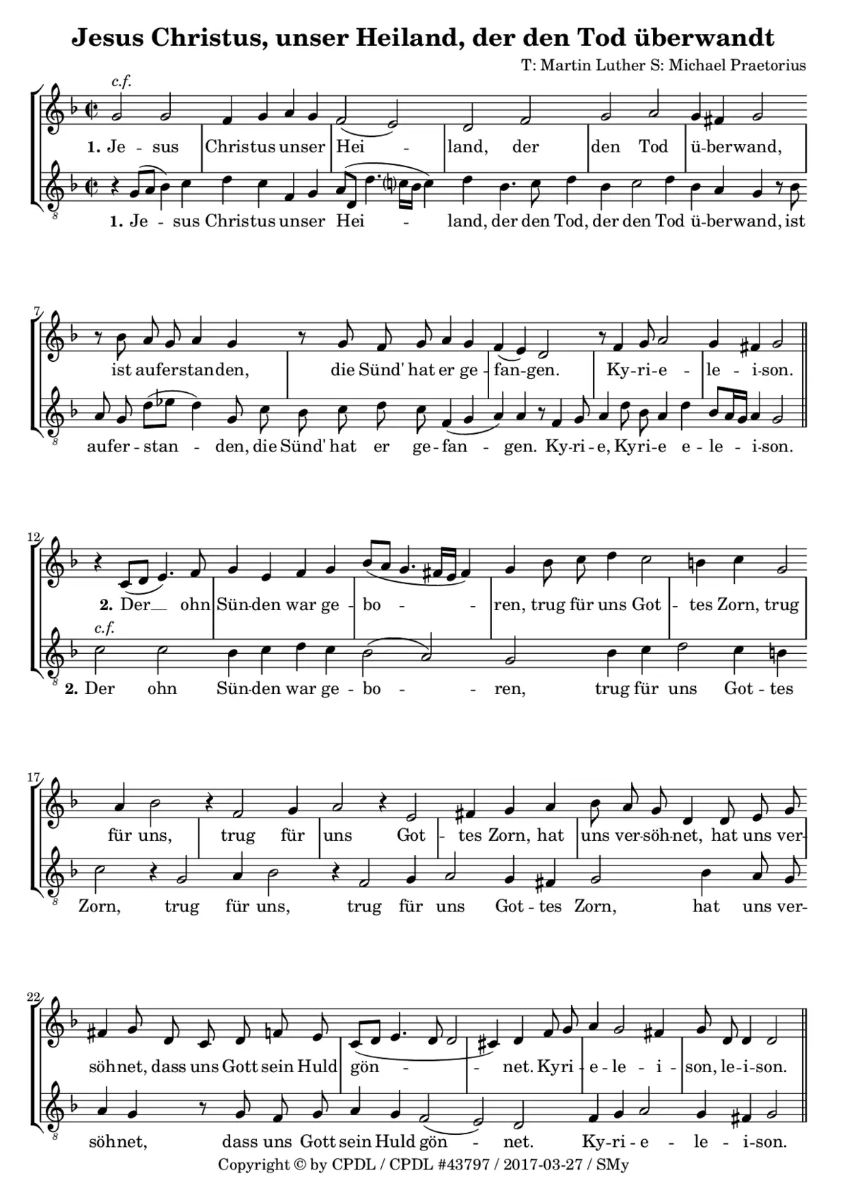 Jesus Christus, unser Heiland, der den Tod überwand - Page 1