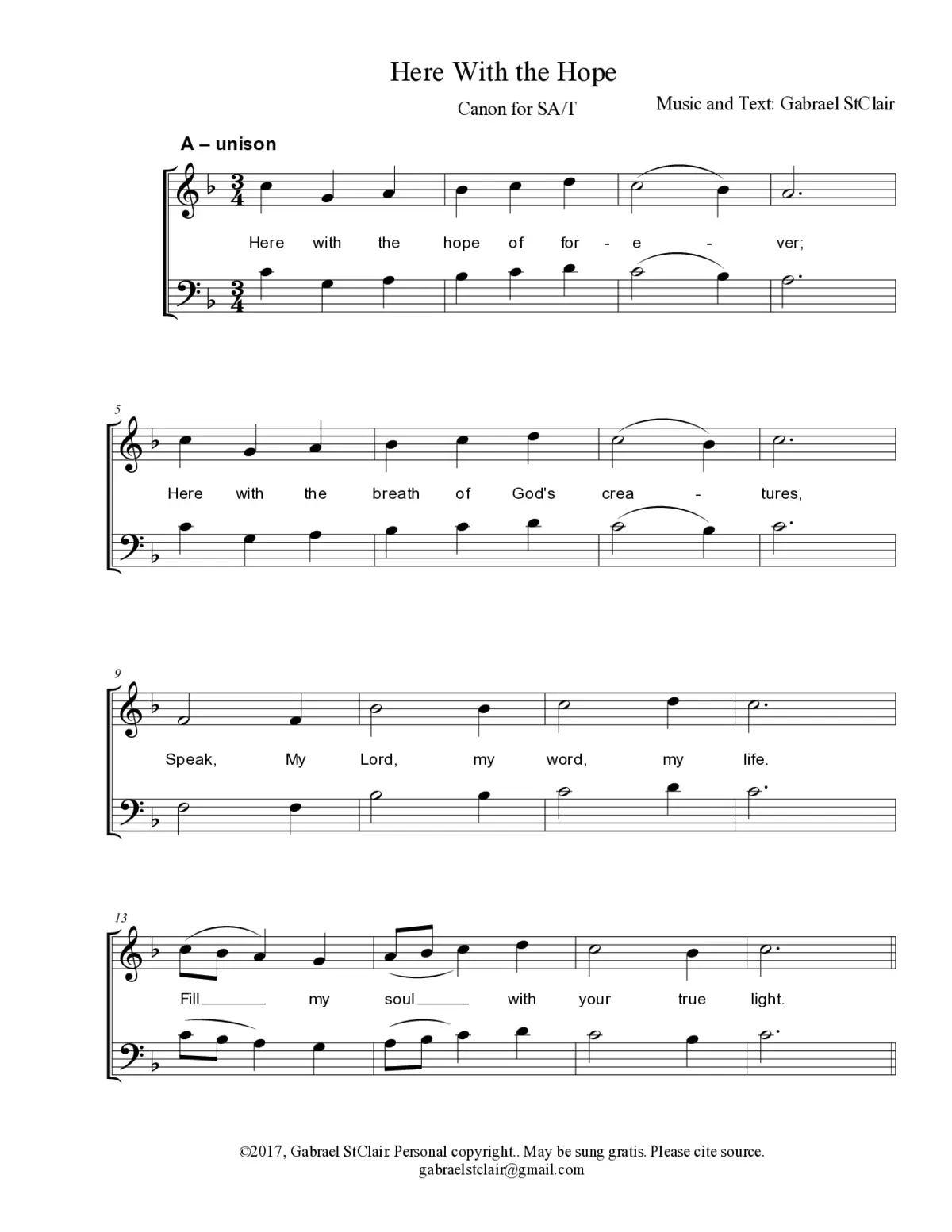 Here with the hope - Page 1