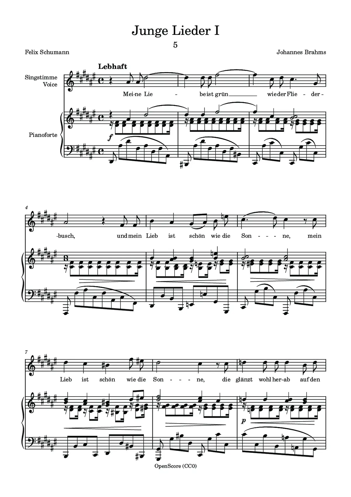 Junge Lieder I - Page 1