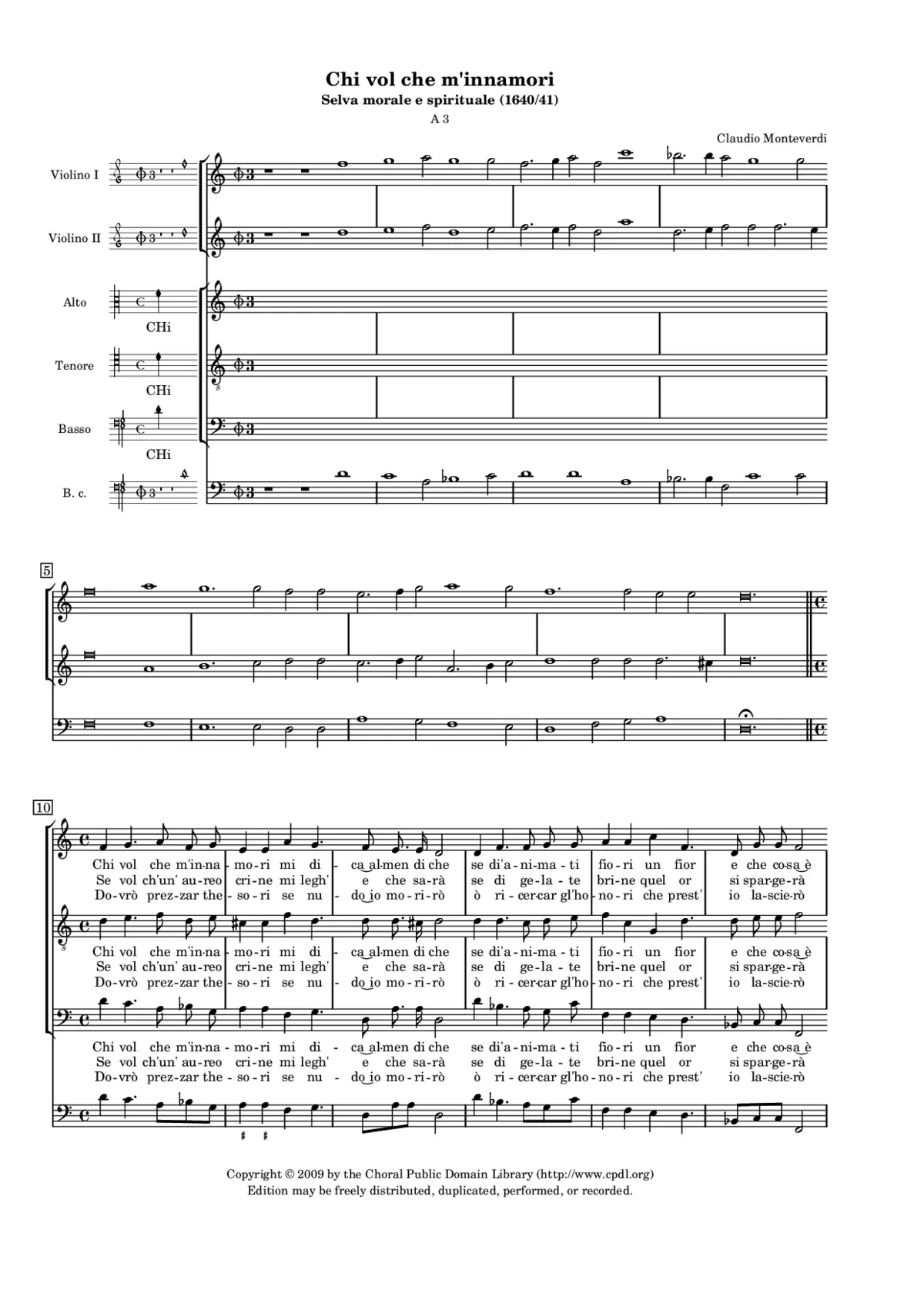Chi vol che m’innamori - Page 1