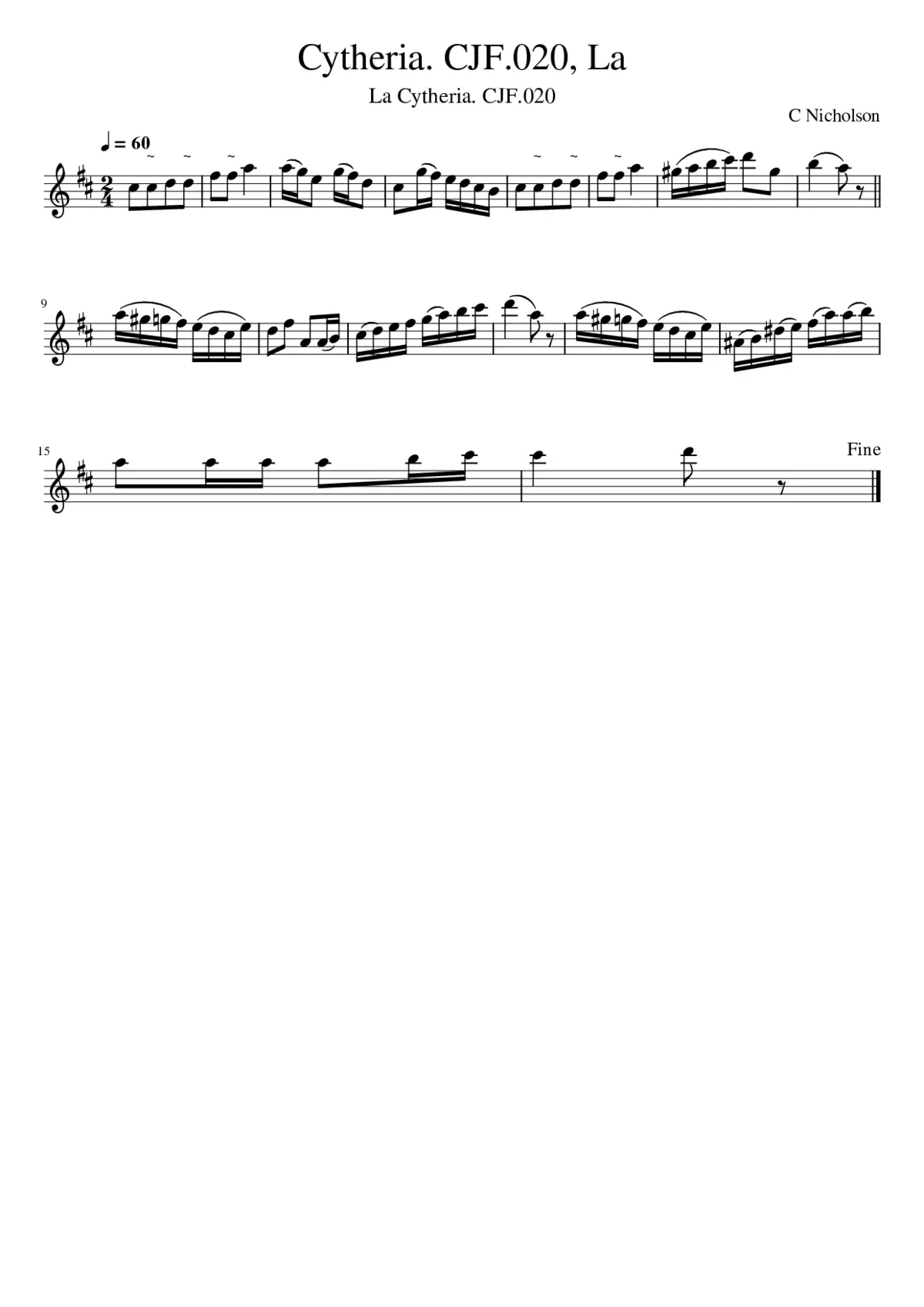 Cytheria. CJF.020 La - Page 1