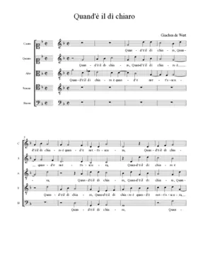 Quand'è il dì chiaro