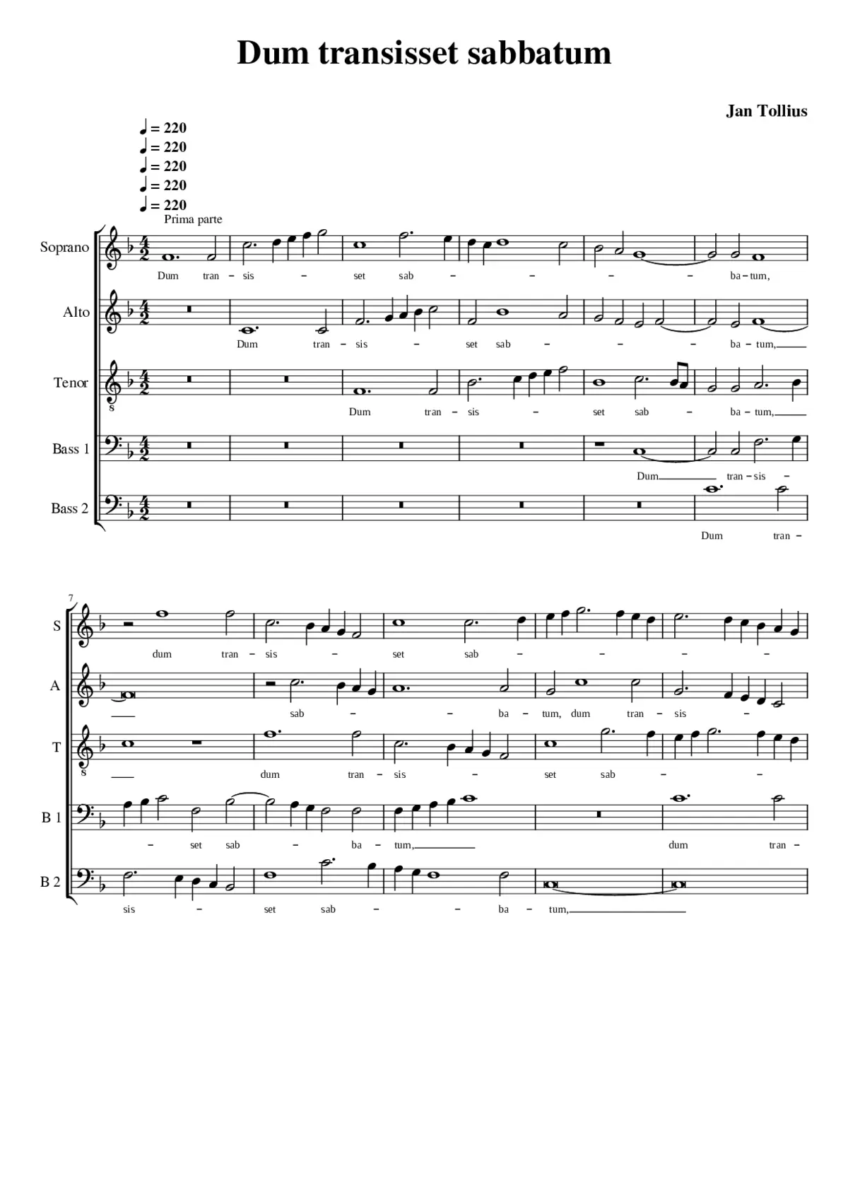 Dum transisset sabbatum - Page 1