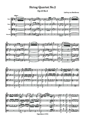 String Quartet No.2, Op.18 No.2
