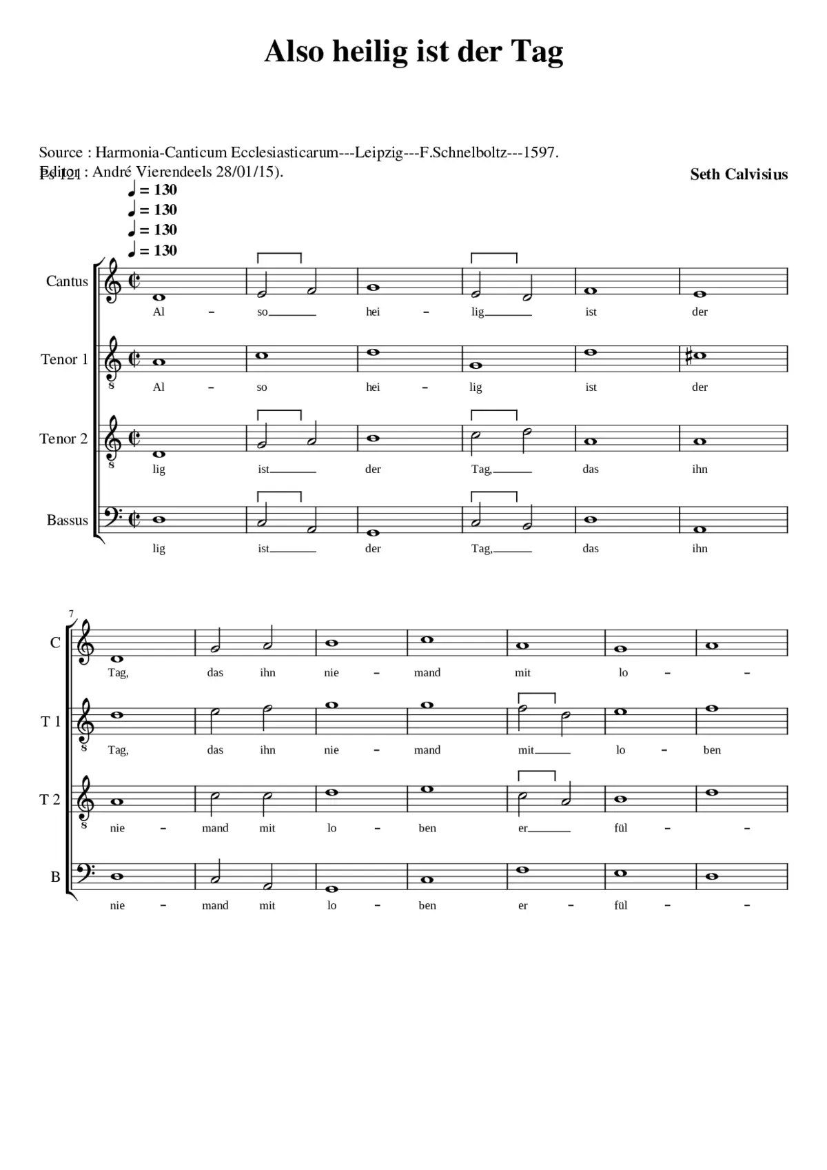 Also heilig ist der Tag - Page 1