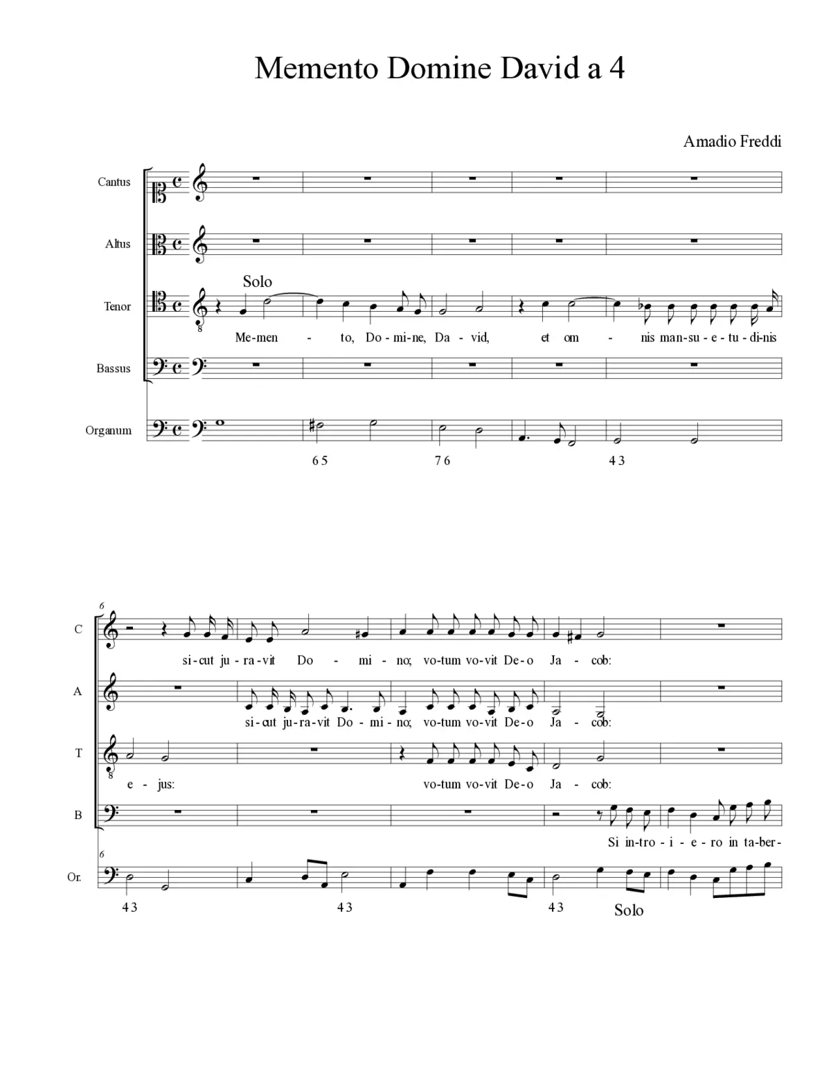 Memento Domine David a 4 - Page 1