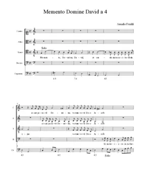 Memento Domine David a 4