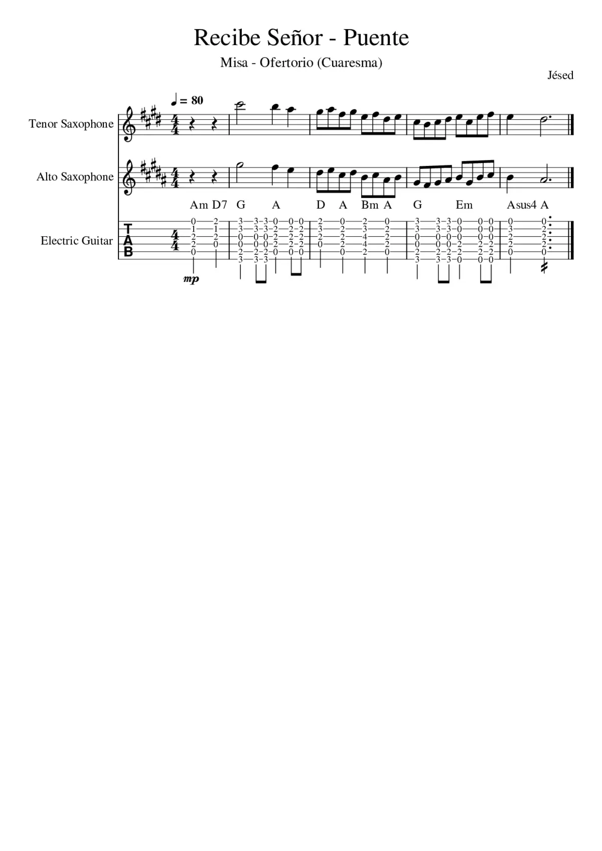 Recibe Señor - Page 1