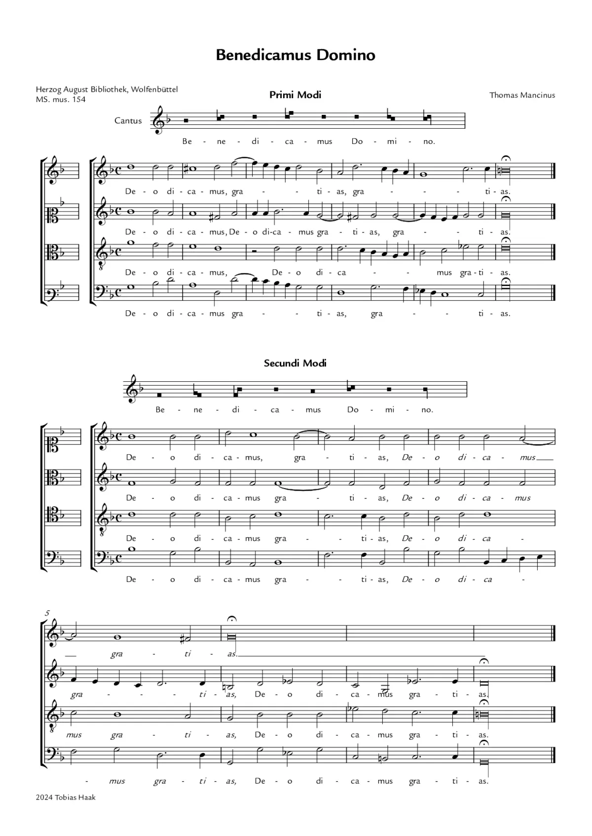 Benedicamus Domino - Page 1