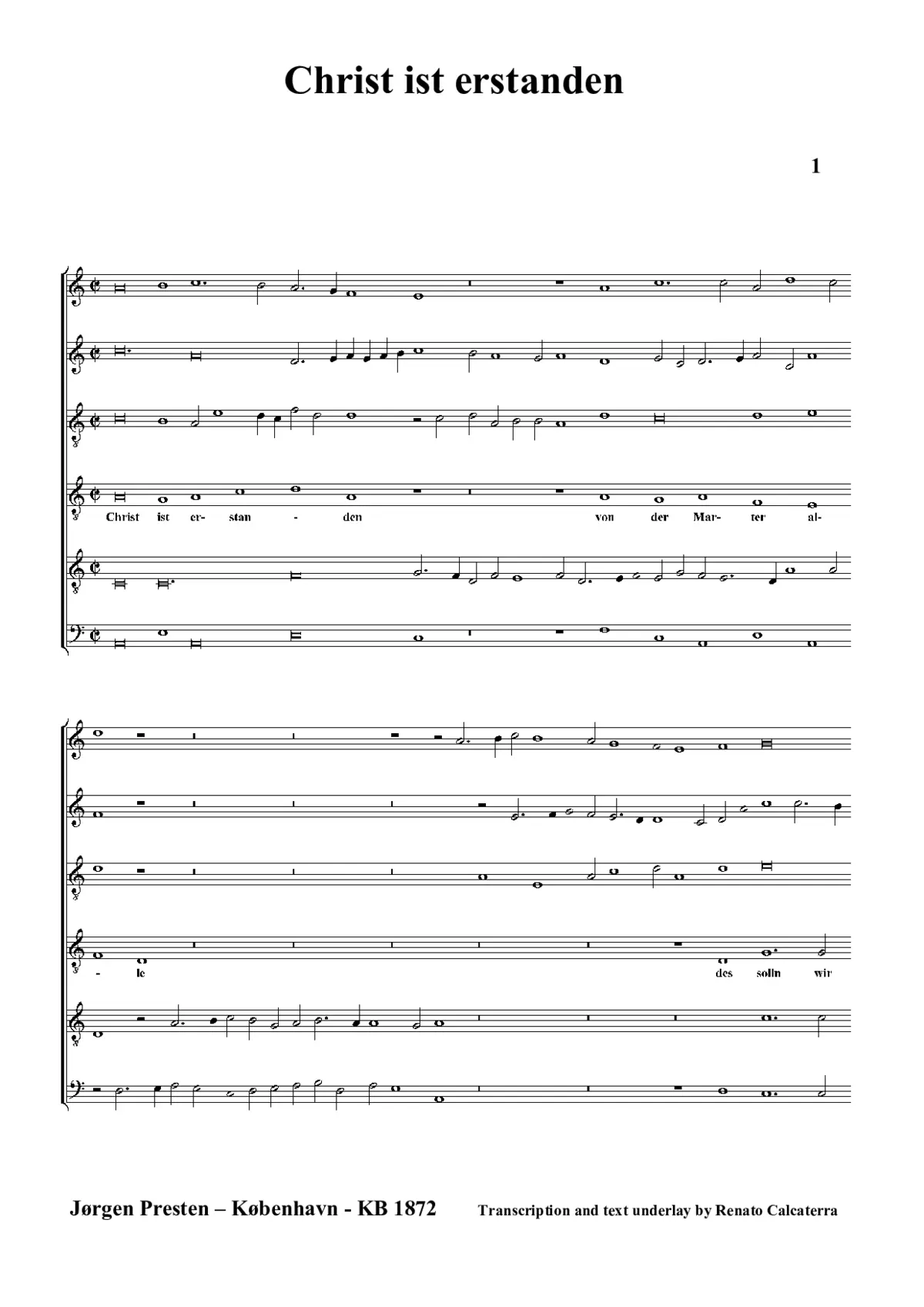 Christ ist erstanden a 6 - Page 1