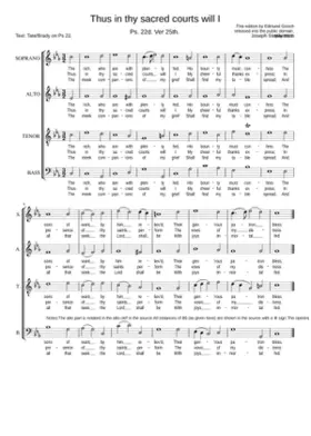 Thus in thy sacred courts will I