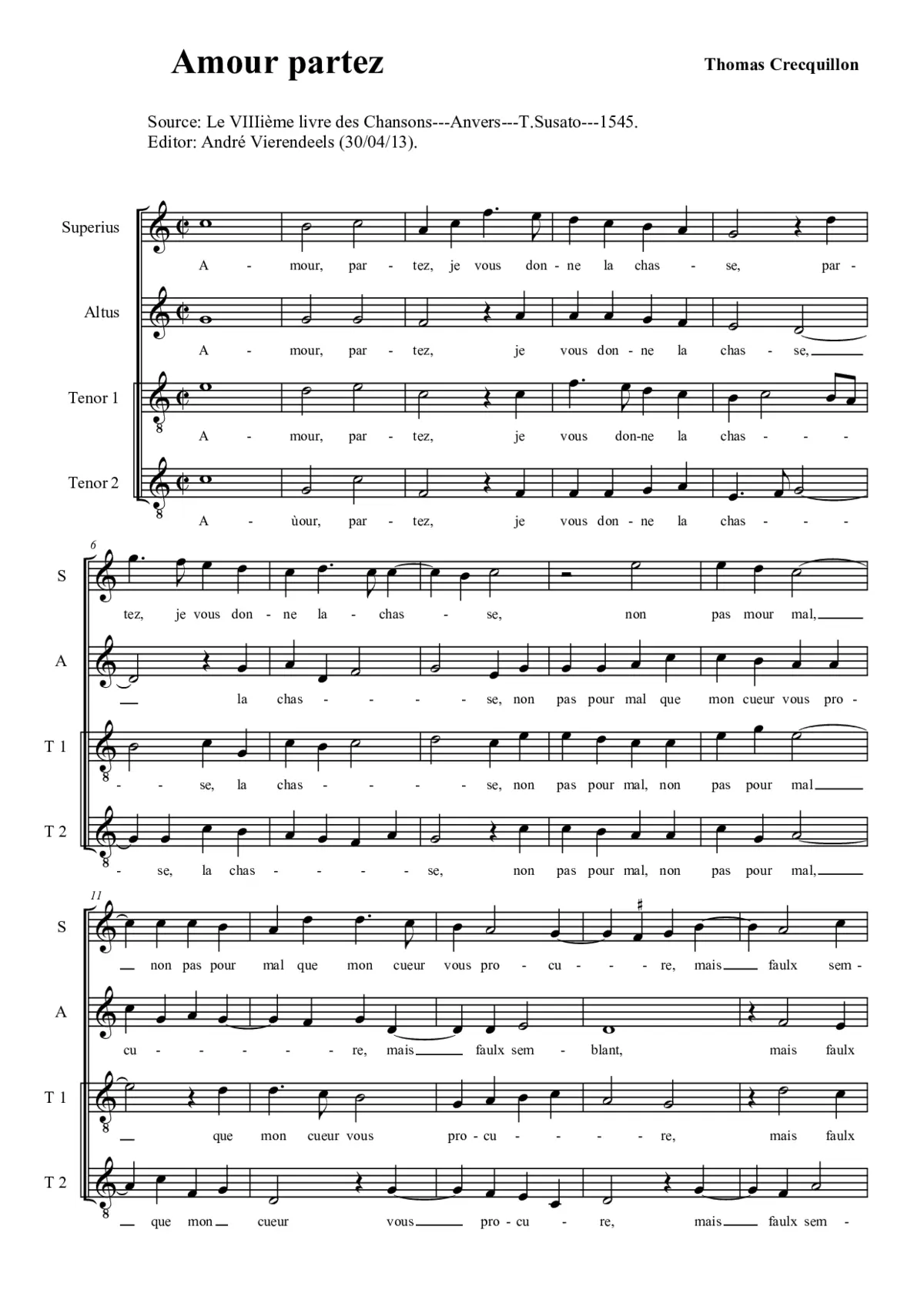 Amour partez - Page 1