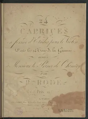 24 Caprices for Violin