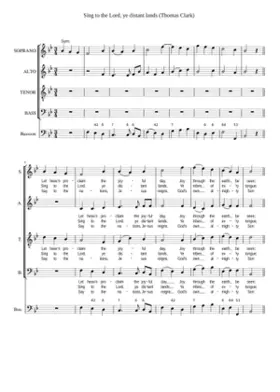 Sing to the Lord ye distant lands