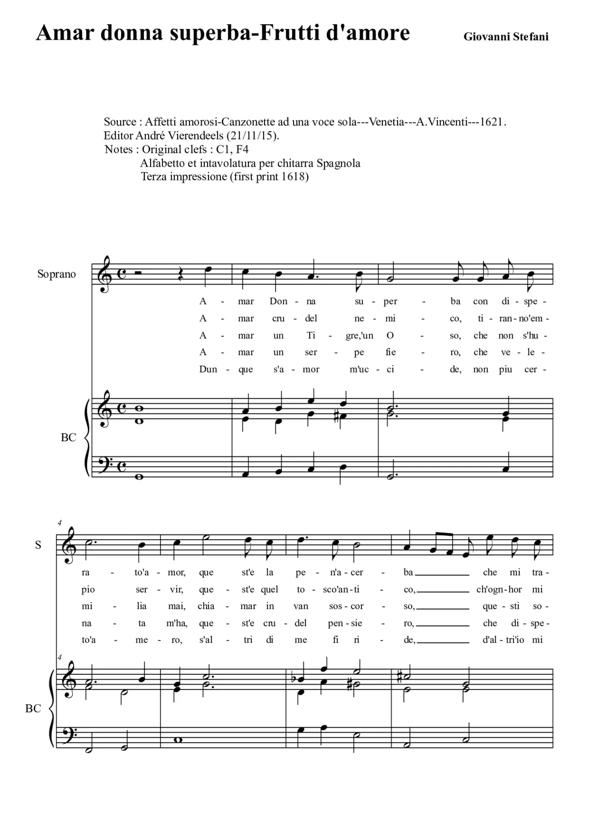 Amar Donna superba - Frutti d'amore - Page 1