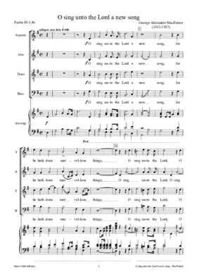 O sing unto the Lord a new song