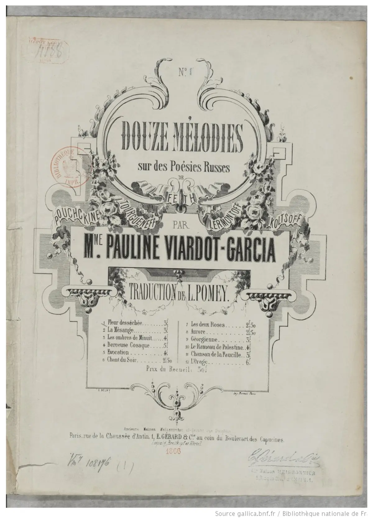12 Poems by Pushkin, Fet and Turgenev - Page 1