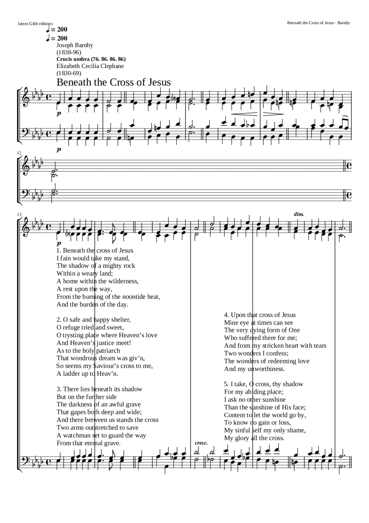 Beneath the cross of jesus - Page 1