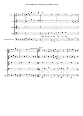 Christ being raised from the dead