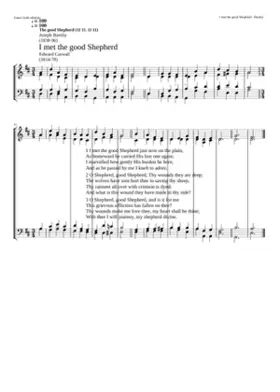 I met the good Shepherd
