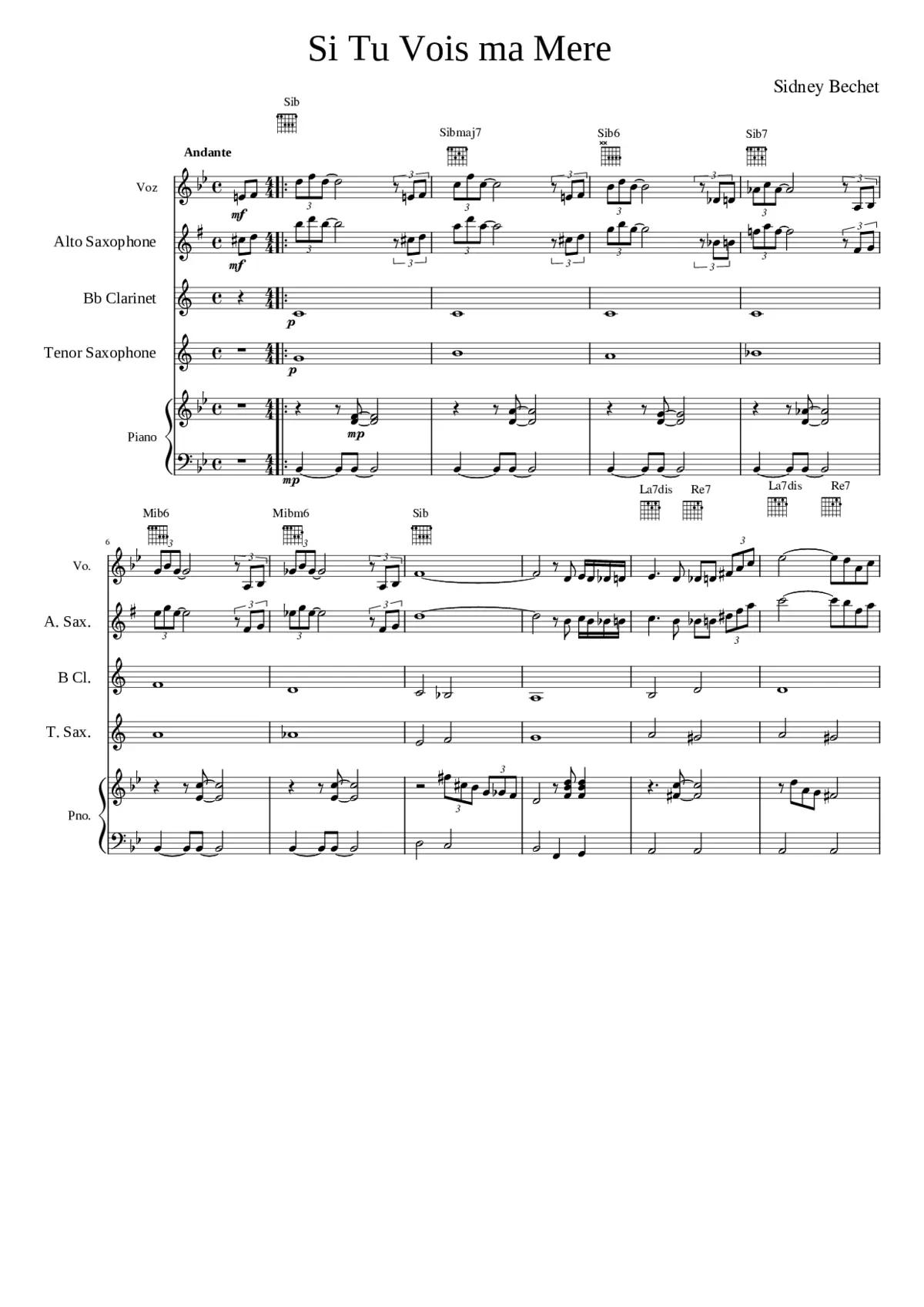 Si Tu Vois Ma Mère - Page 1