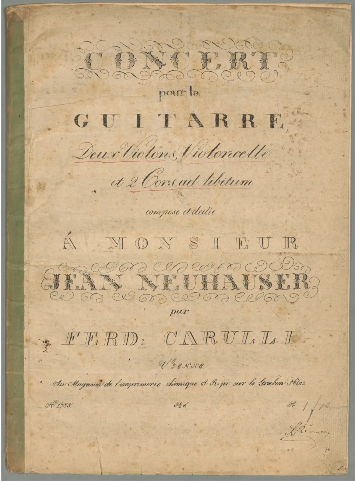 Concerto in A major - Page 1