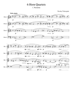 6 Horn Quartets Op.35