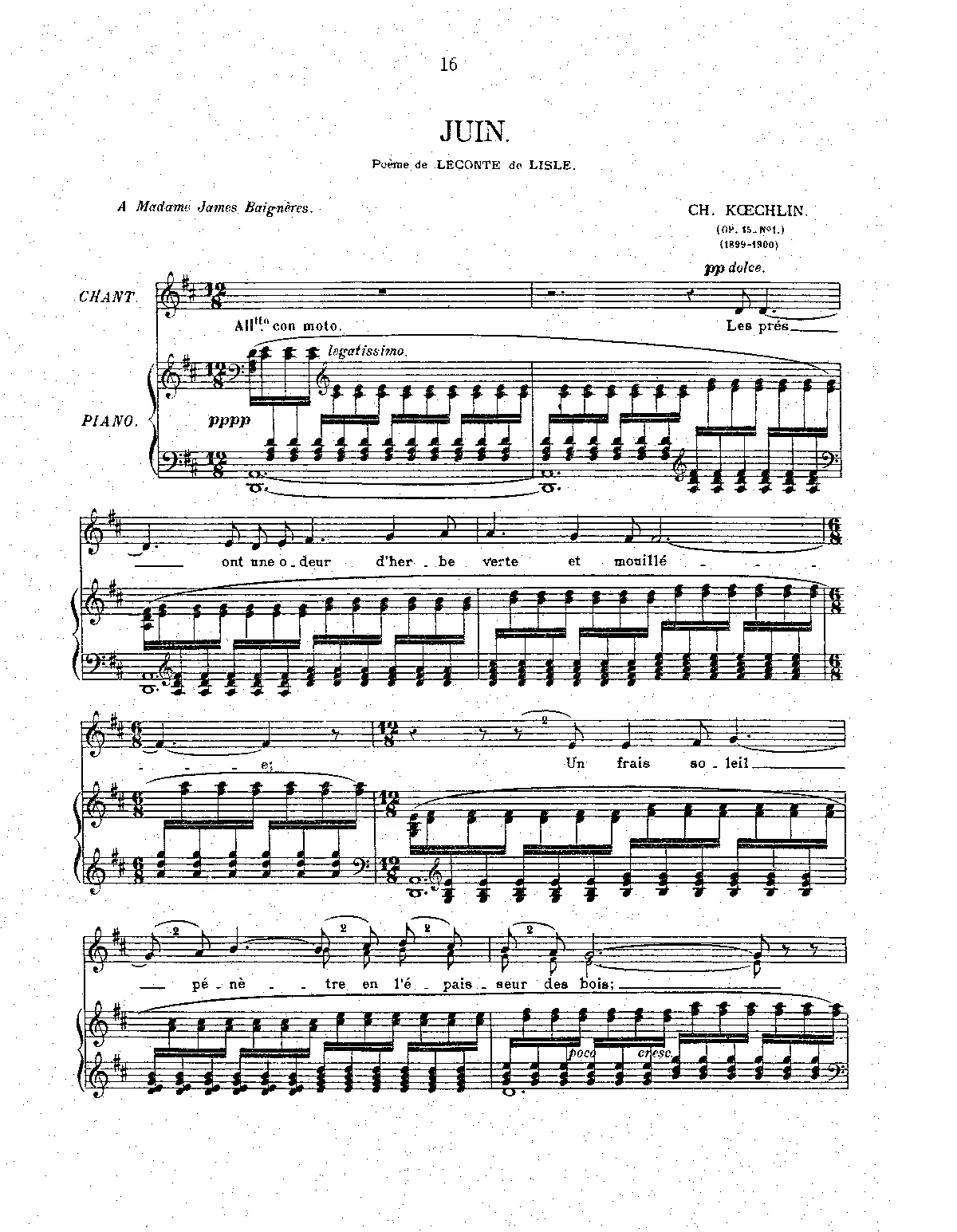 3 Mélodies, Op.15 - Page 1