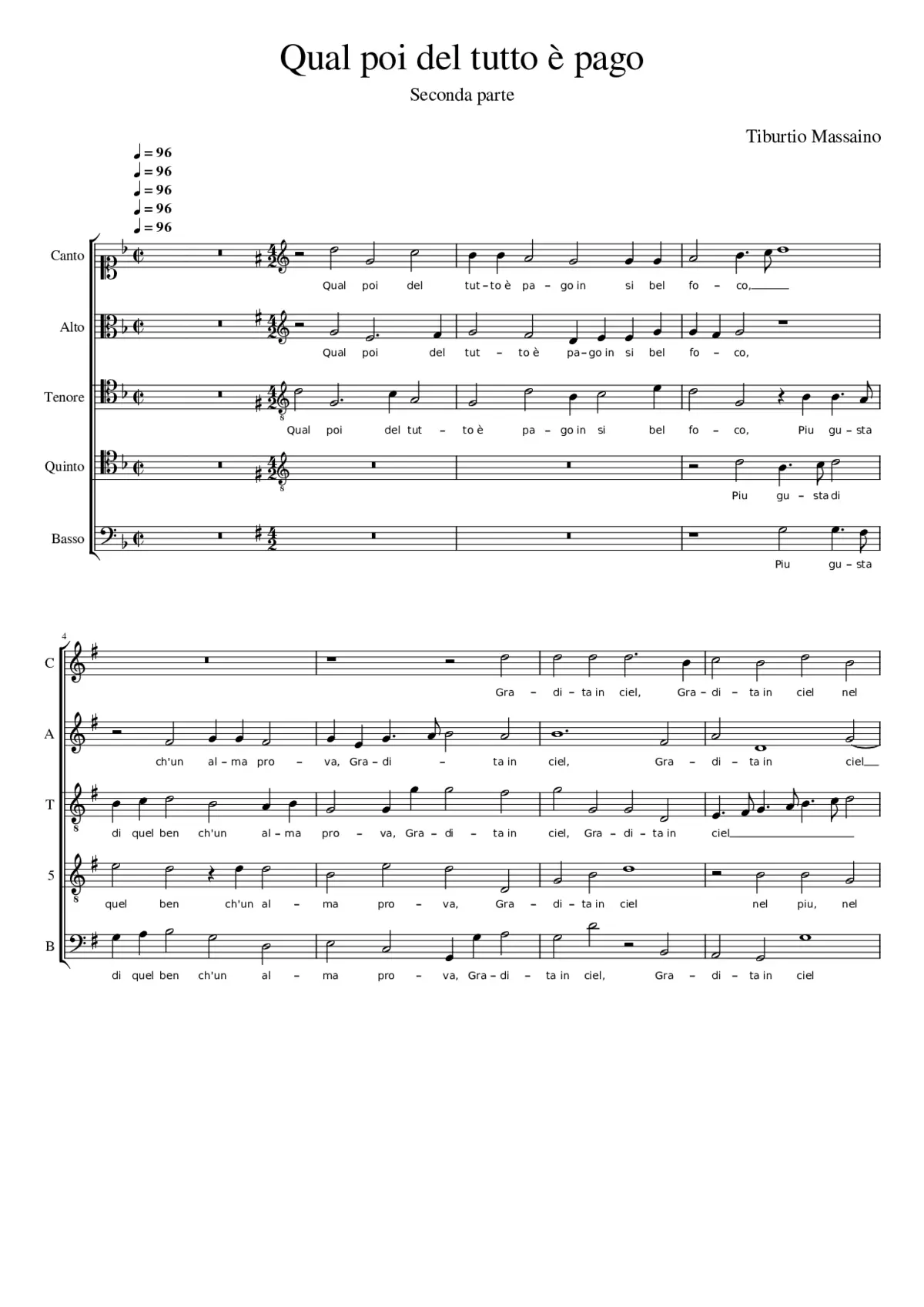 Qual poi del tutto è pago - Page 1