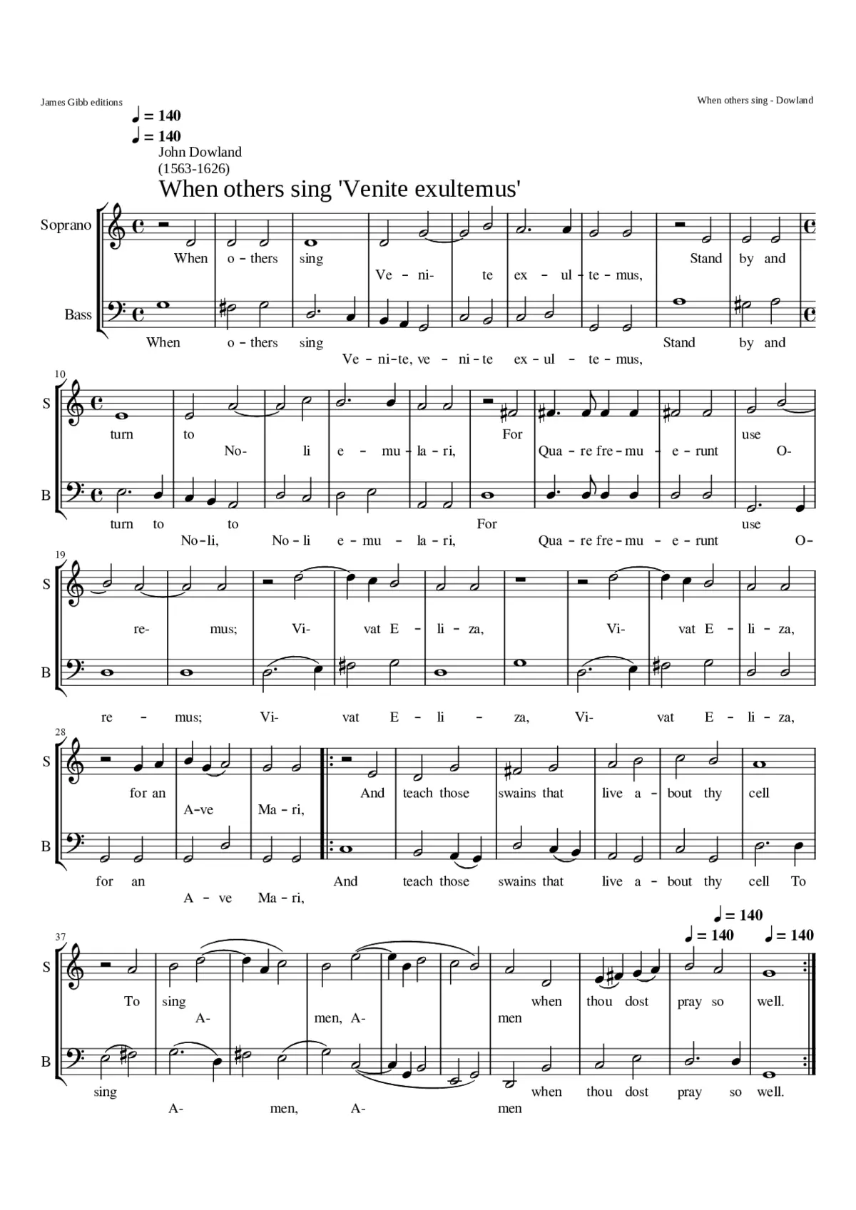 When others sings Venite exultemus (Third part) - Page 1