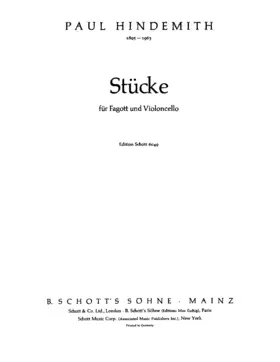 Vier Stücke für Fagott und Cello