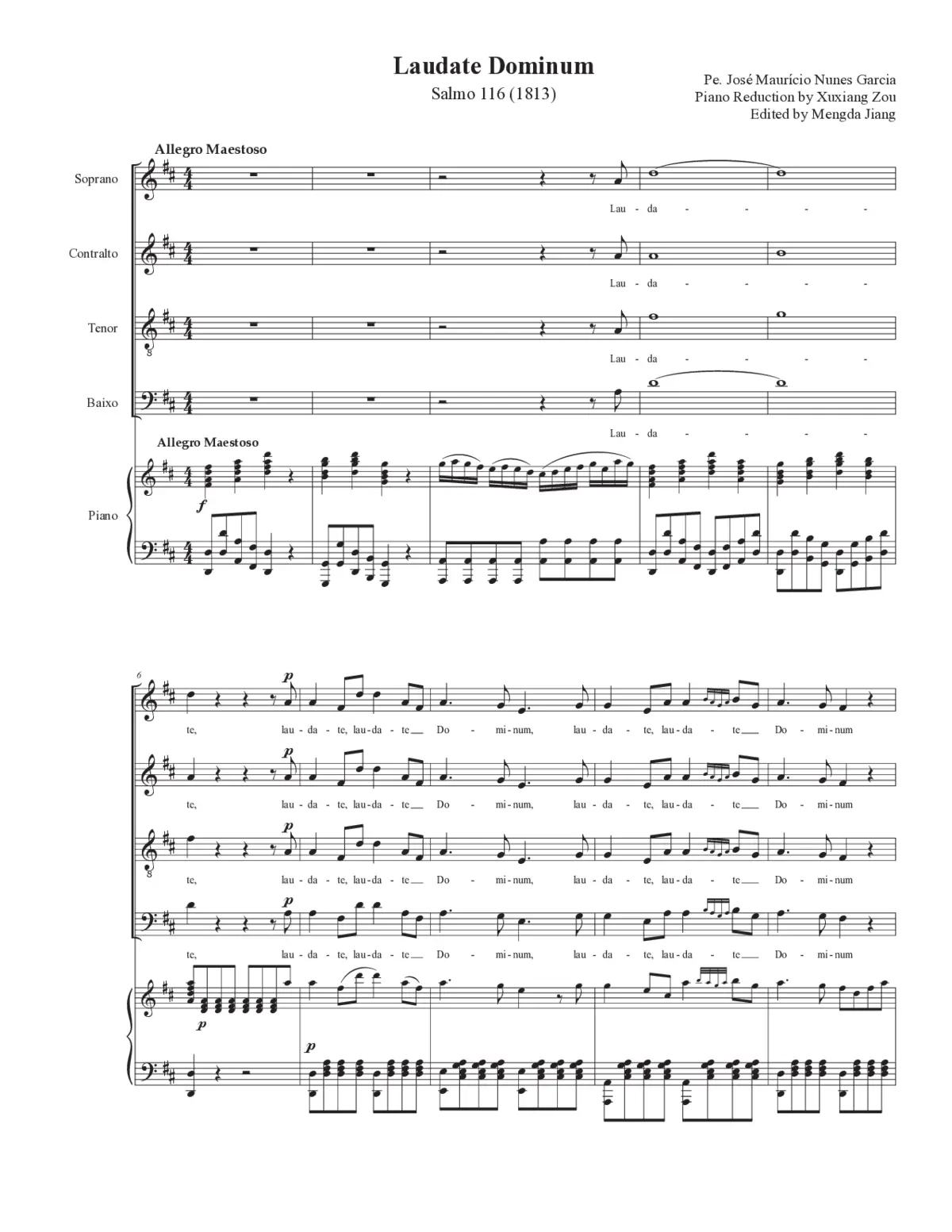Laudate Dominum omnes gentes - Page 1