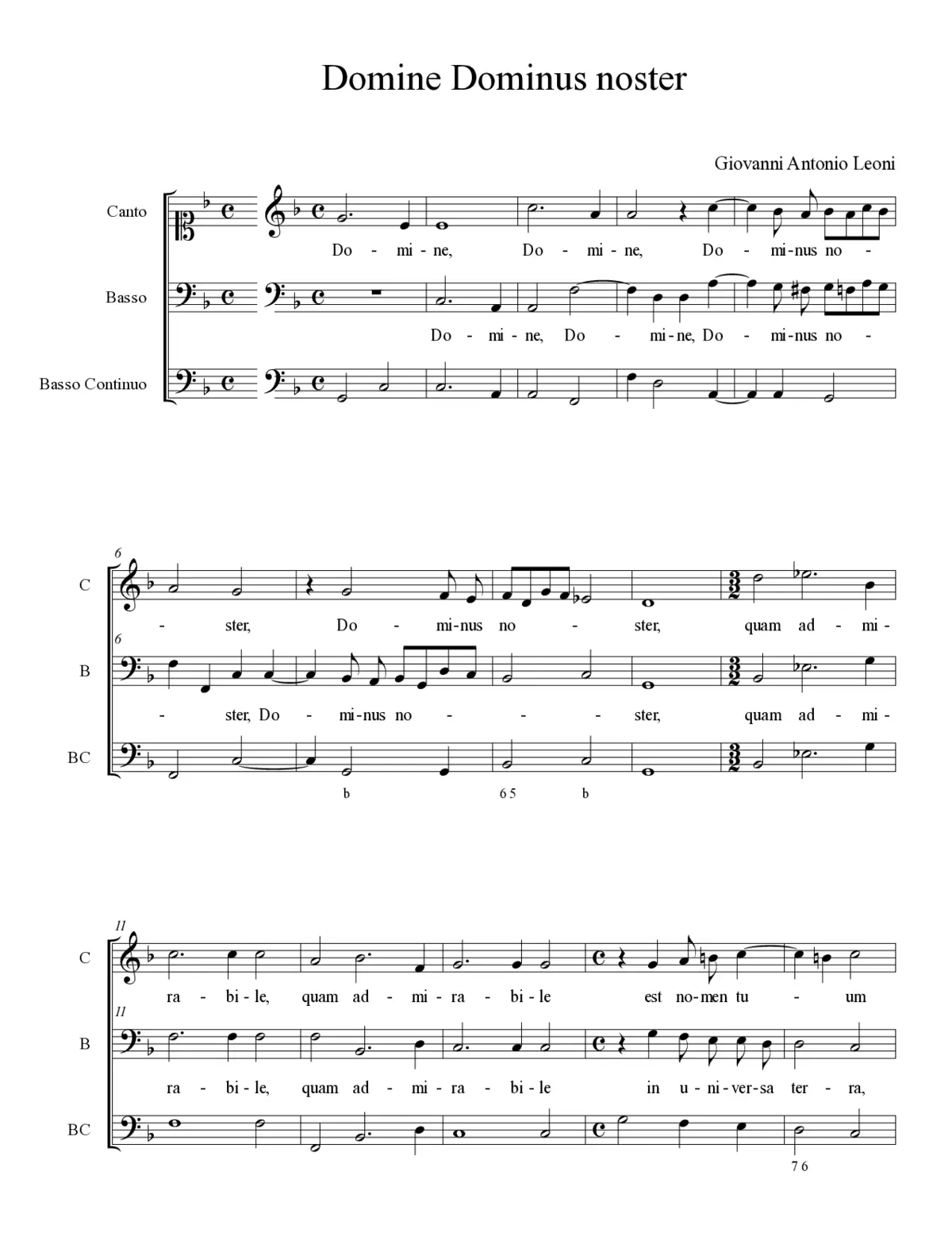 Domine Dominus noster - Page 1