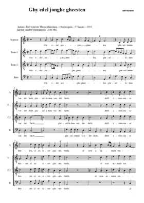 Ghy edel jonghe gheesten