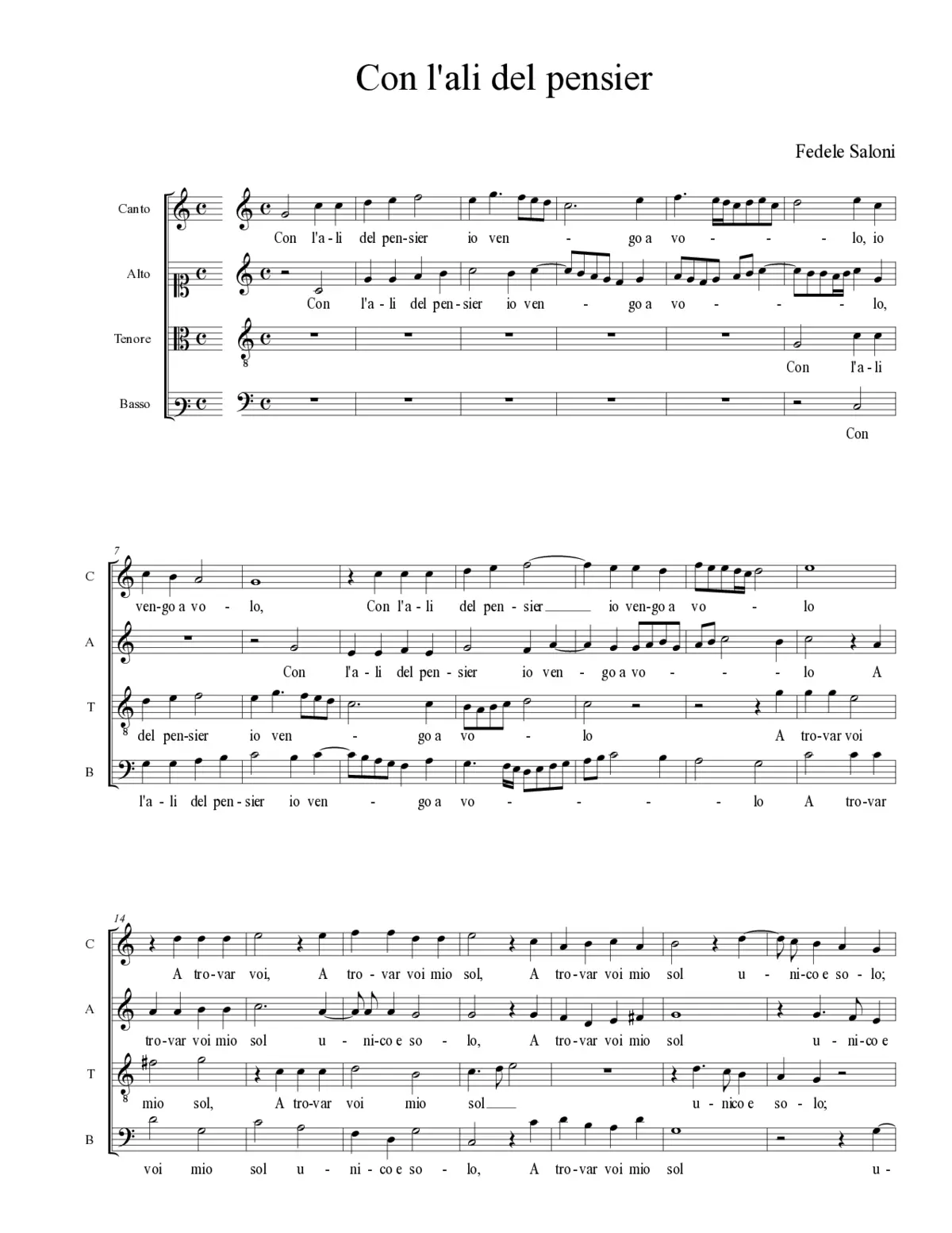 Con l'ali del pensier - Page 1