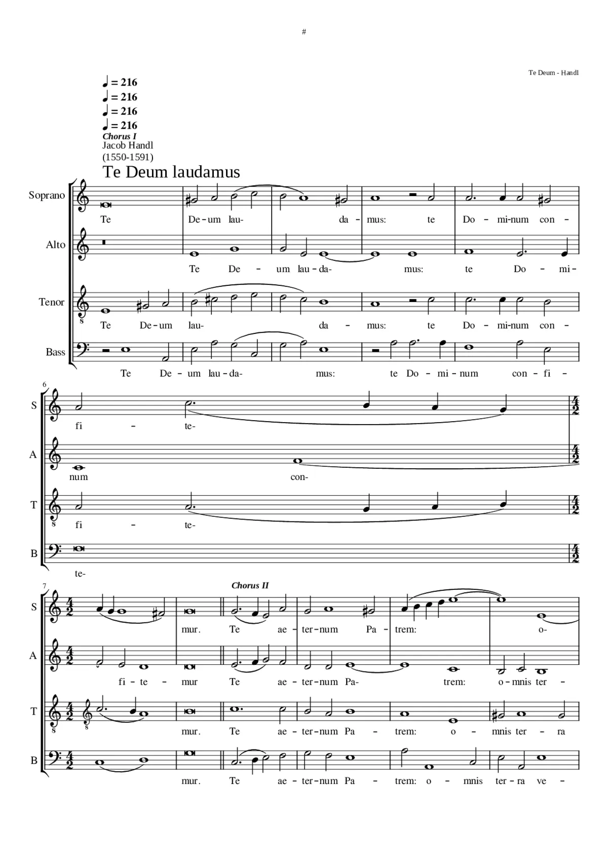 Te Deum laudamus - Page 1
