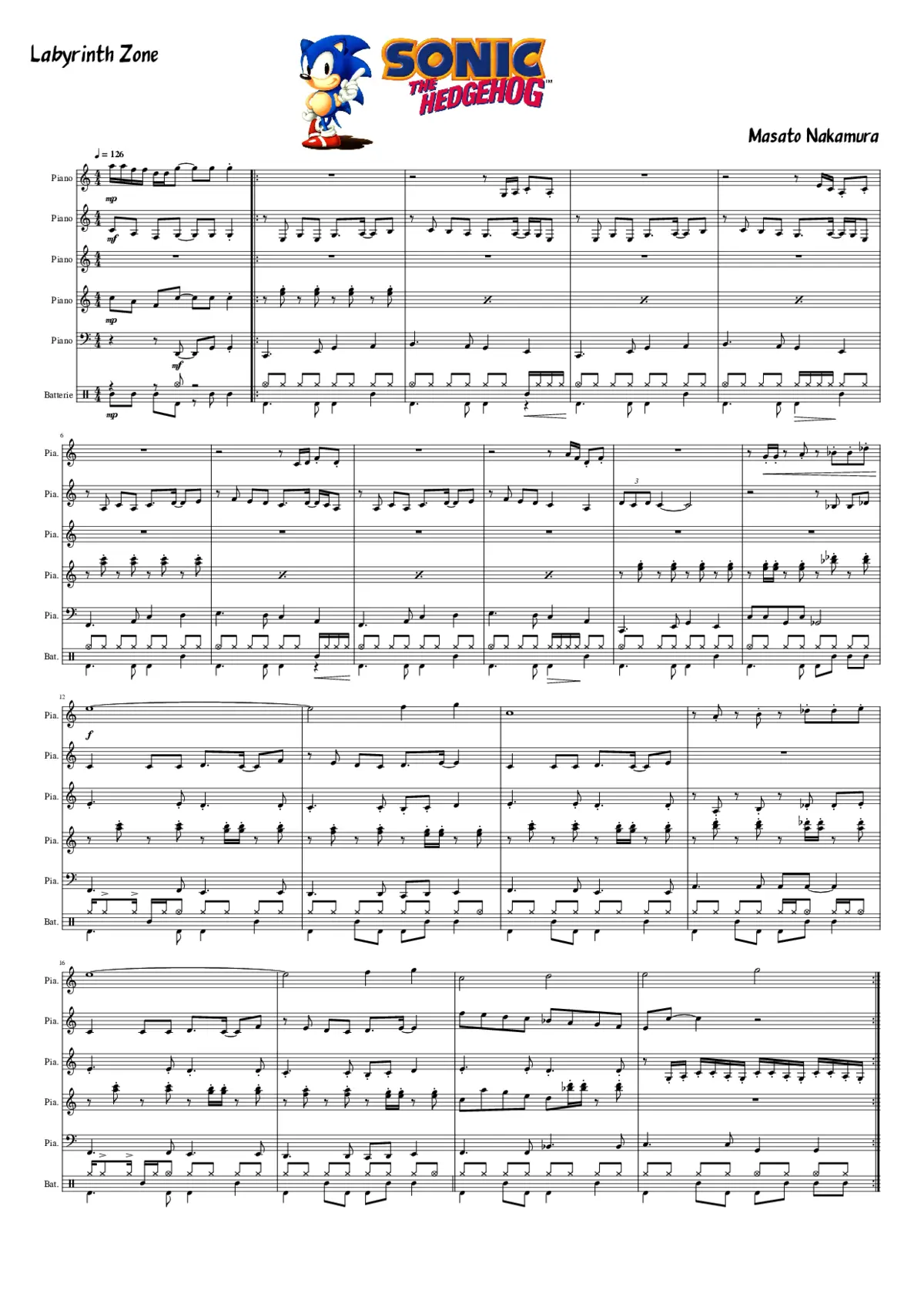 sonic the hedgehog - labyrinth zone - Page 1